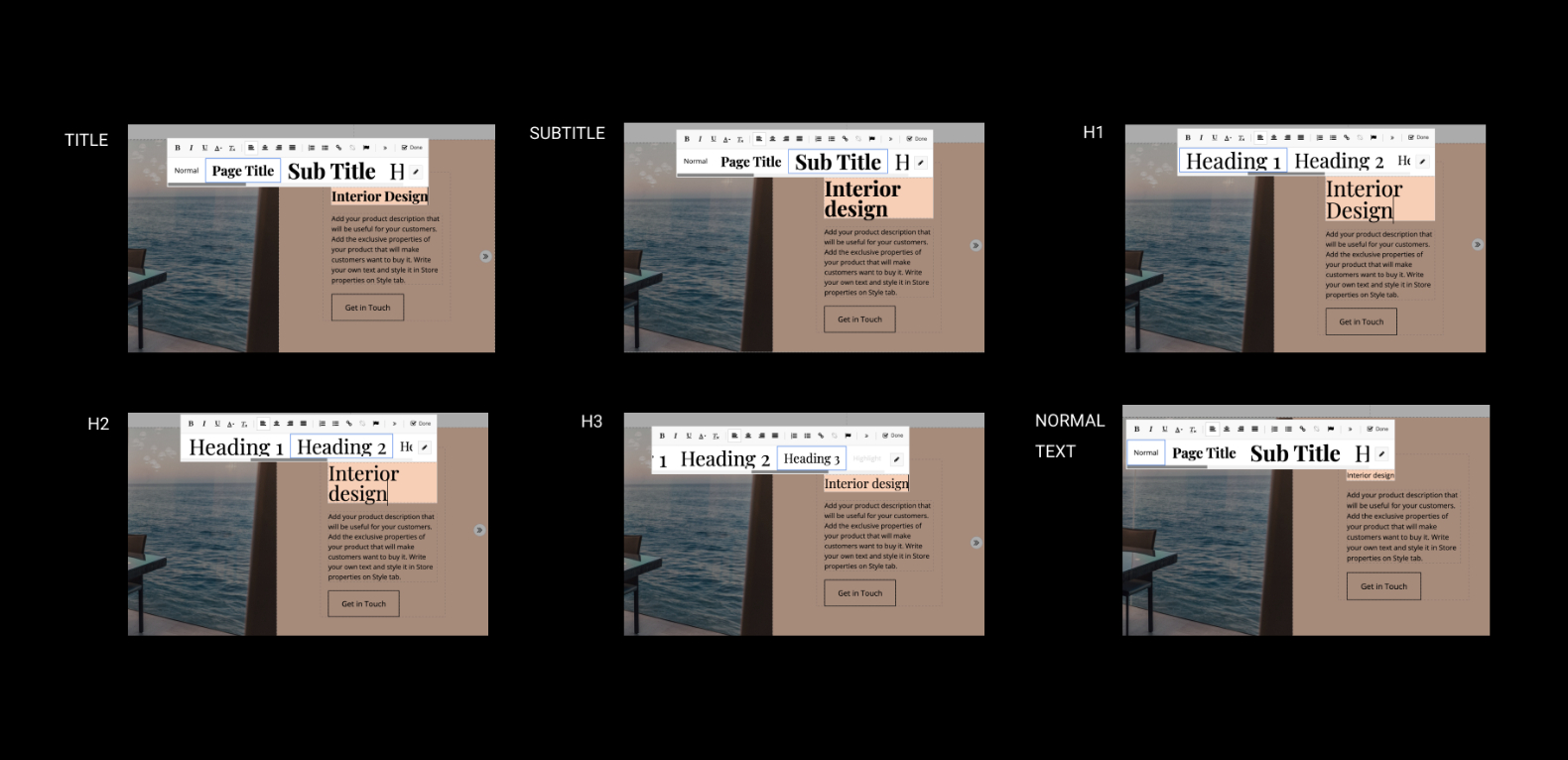 Examples of different types of hierarchy